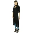 thumbnail image 2 of Bollywood Rayon 3/4 Sleeve Solid Kurti Women Ethnic Dress Tunic Top, 2 of 4