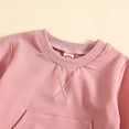 thumbnail image 5 of Edvintorg Outfits for Girls Crewneck Long Sleeve Athletic Pullover Top and Sweatpant with Pocket Girls 2 Piece Sets Size 0-4, 5 of 9