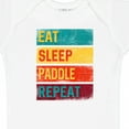 thumbnail image 4 of Inktastic Stand Up Paddle Boarding Eat Sleep Paddle Repeat Boys or Girls Baby Bodysuit, 4 of 5