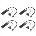 thumbnail image 1 of 4X Divisor de Encabezado USB de 9 Pines con Cable de Alimentación , Conector Divisor USB 2.0 de Extensión de Concentrador USB Interno para Placa Base, 1 of 5