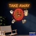 thumbnail image 2 of Handmadetneonsign Take Away Coffee Neon Sign, LED Wall Light for Coffee Shop, Neon Sign for Cafe Decor 133970, 2 of 5