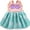 A3 Style- Mermaid, variant on WIBACKER 1-4T Princess Dress Up Aprons Dress for Toddler Girls, Kids Waterproof Mess Play Clothes, Halloween Costume - 1PCS
