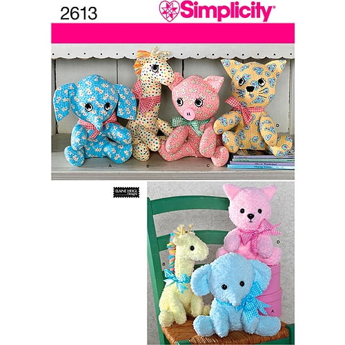 simplicity pattern 8716 stuffed animals