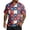 #01 Deep Red, variant on Patriotic Button Down Shirts Men Usa Flag Print Lapel Collar Short Sleeve Tops 1776-2026 Patriotic Star Relaxed Fit Soft Tshirts, S, #01 Red