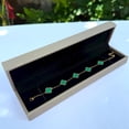 thumbnail image 1 of Pulsera Trébol Enchapado Oro 18k Unisex Con Estuche De Lujo Verde, 1 of 4