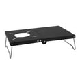 thumbnail image 1 of Mesa plegable para acampar, mesa plegable portátil, muebles, mesa de aluminio resistente Negro mate, 1 of 9