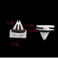 thumbnail image 3 of 15 Piezas Sujetadores De Clips De Ajuste Para Hyundai Sonata Sportage Soledad Nylon Blanco Negro, 3 of 8