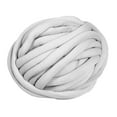 thumbnail image 4 of Giant Knit Yarns Decoration Ornament Handcraft Crocheting Arm Tools Weaving DIY Chunky Rope Thick Roving for Blanket Mat Cushion Hats , Grey, 4 of 9