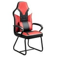 thumbnail image 2 of Desk Chair Without Wheels,Guest Chair Office Chair No Wheels Office Guest Chairs with Arms Room Chair Gaming Chair No Wheels (RED), 2 of 6