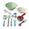 The Pioneer Woman Rustic Floral Silicone, Stainless Steel and Acacia Wood 25-Piece Gadget Set, Teal