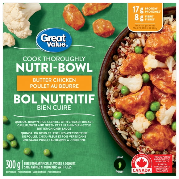 Great Value Butter Chicken Nutri-Bowl, 300 g