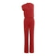 thumbnail image 1 of Mono de mujer de color liso con pantalón recto - Poliéster y spandex, tirantes finos, pierna ancha, diseño holgado informal., 1 of 3