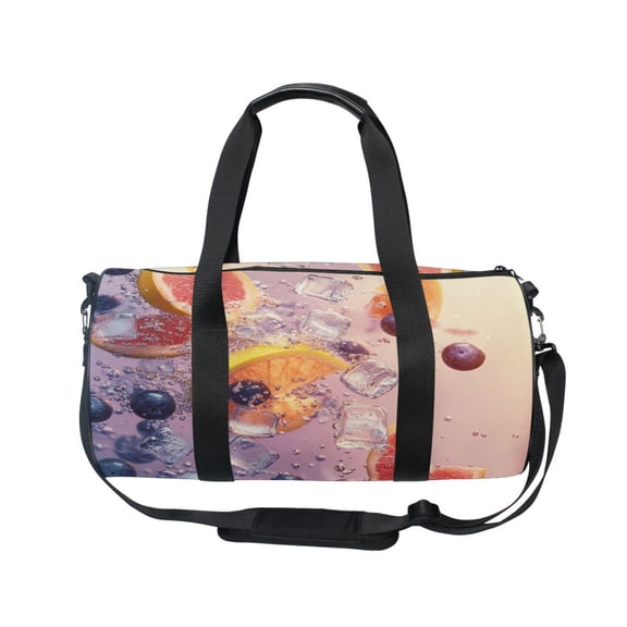 BZSMCE Bucket Sports Bag Creative Blueberry Burst Pattern Casual Simple Bag