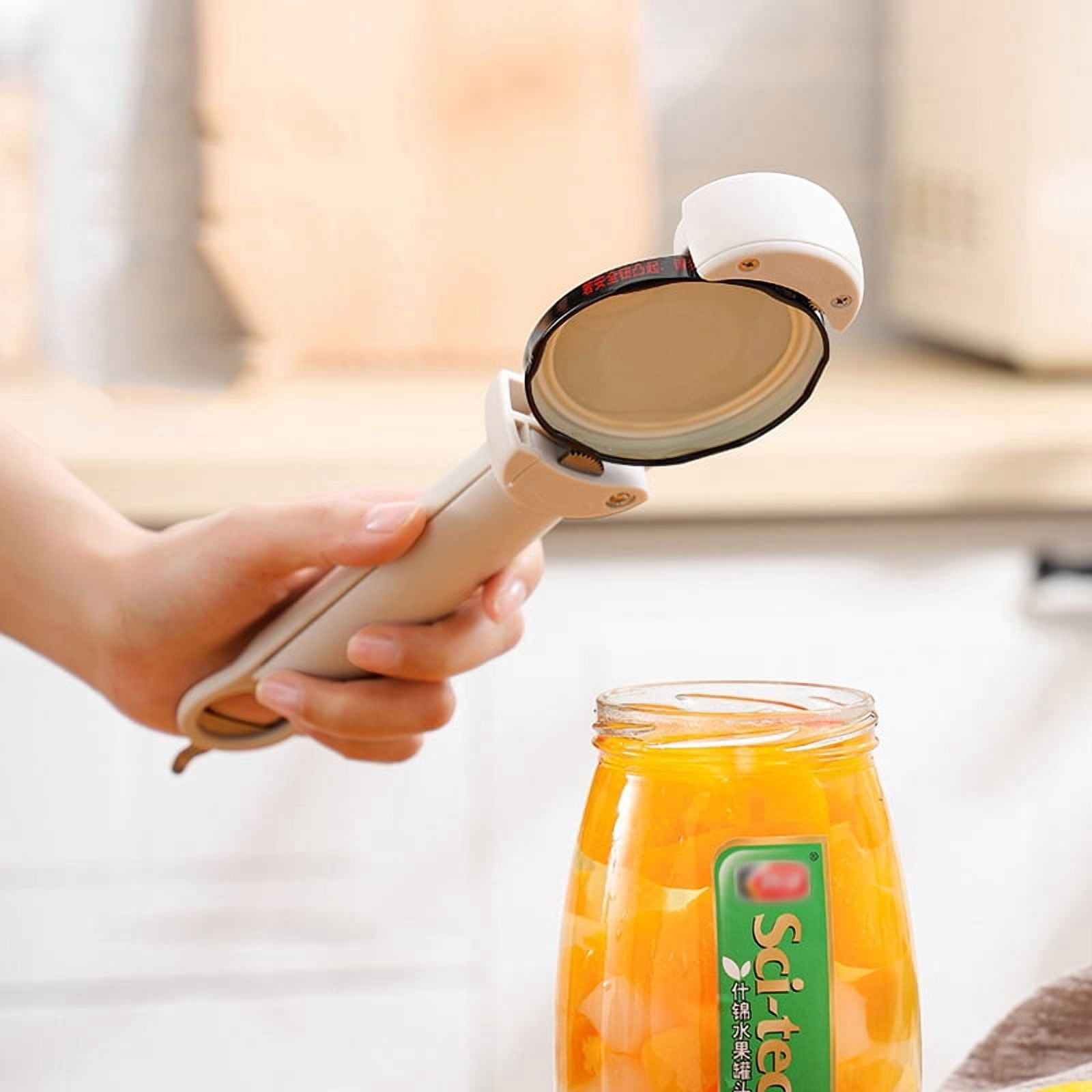 Multifunctional Bottle Opener Stainless Steel Lid Opener Adjustable WineBeer Can Opener for Weak Hands Seniors   Kitchen Tools