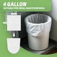 thumbnail image 3 of 4 Gallon Small Trash Bags 105 Count Tear & Leak Resistant Small Garbage Bags For Bathroom White Trash Can Liners - 40% Thicker competitor brands roll bags, 3 of 7