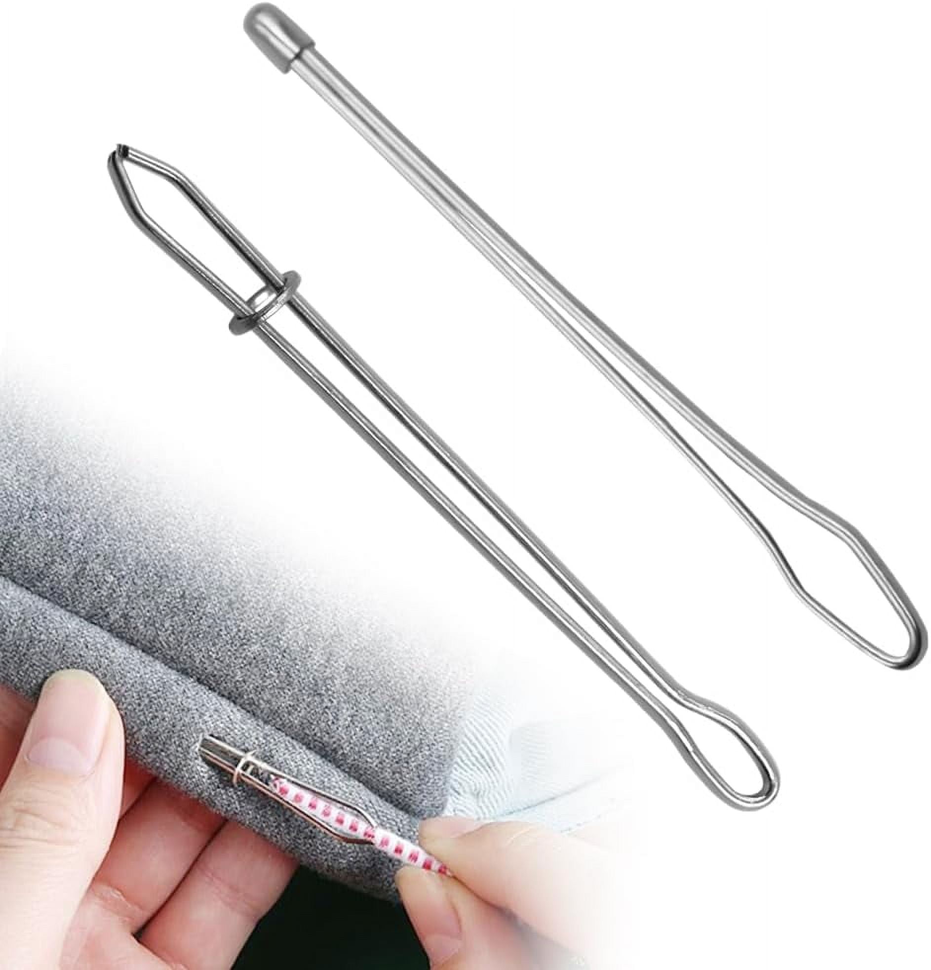 8-Piece Sewing Loop & Drawstring Threader Kit - With Tweezers & Hooks For Belts/Cords - View #13