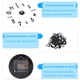 thumbnail image 4 of Etiqueta de la pared pegatinas de reloj digital Reloj de pared DIY 3D Reloj de pared decorativo para el hogar negro, 4 of 8