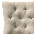 thumbnail image 5 of Set of 2 Upholstered Mid Century Dining Chair, Luxurious Single Dining Chair with Solid Wood Legs (Beige), 5 of 9