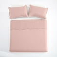 thumbnail image 5 of Imperial Rooms 2 Piece Quilt Set Chevron Microfiber Soft Bedspreads & Pillow Shams Peach Twin, 5 of 8