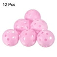 thumbnail image 3 of Uxcell Plastic 41mm Air Flow Hollow Training Golf Practice Ball with Holes Pink 12 Pcs, 3 of 5