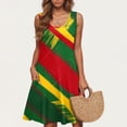 thumbnail image 4 of Dress Women Summer Dresses for Women 2024 Women's Casual Gradient Sleeveless Crewneck Print Dress G Multicolor S, 4 of 5