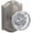 Satin Nickel, variant on Schlage FC21HOB622CAM Custom Hobson Passage & Privacy Door Knob Set - Black