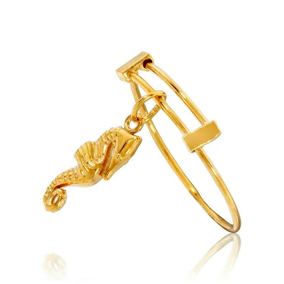 Alex And Ani Seahorse Expandable Wire Ring