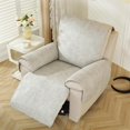 thumbnail image 4 of XUELC Non Slip Recliner Chair Cover- Waterproof Faux Suede Recliner Cover  Recliner Slipcovers with Elastic Straps for Pets and Kids 23.4in Gray White, 4 of 14