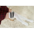 thumbnail image 4 of Lovely Annie Women's 4 Pairs Super Soft Incredible Durable Thigh High Cotton Boot Socks JMYP1022 Size 2-6 White 4p1c5, 4 of 5