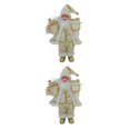 thumbnail image 4 of Muñeco de nieve de Papá Noel Bewildely adorno de muñeca decoración de interior estatua decoración festiva acento festivo beige dorado 17x30cm 2Conjunto, 4 of 6