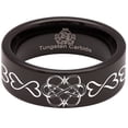 thumbnail image 5 of Infinity Heart Tungsten Carbide Ring, 5 of 9