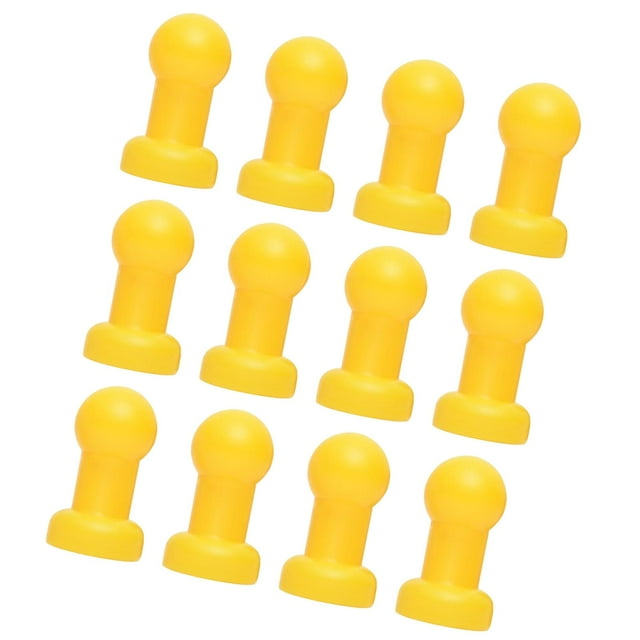 12 piezas de trampolín Capa de poste de acero Piezas de repuesto de 25 mm de diámetro Amarillo Conjunto simple para reemplazo de protección del marco