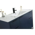 thumbnail image 3 of Fine Fixtures Opulence Collection 48 in. W x 20 in. D x 33 in. H Bathroom Vanity in Navy Blue with White Ceramic Sink - Black hardware, 3 of 8