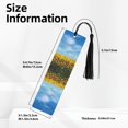 thumbnail image 3 of Kdxio Blooming Sunflower Field Print Metal Tassel Bookmarks,Perfect Gift for Art Lovers and Bookworms Metal Bookmarks for Women, 3 of 8