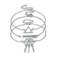 thumbnail image 5 of 3pcs Simple Vintage Alloy Women Bracelet Casual Wristband Bangle Jewelry Gift, 5 of 8