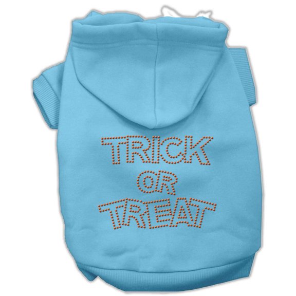 Halloween Pet Dog Cat Hoodie Rhinestone, "Trick Or Treat"
