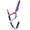 Purple, variant on Showman Nylon Halter w/ Leather Accents & Removable 8' Lead Rope
