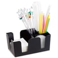 thumbnail image 1 of Organizador de barra rellenable Apuakthei (6 compartimentos) – Suministros de barra (negro), 1 of 6