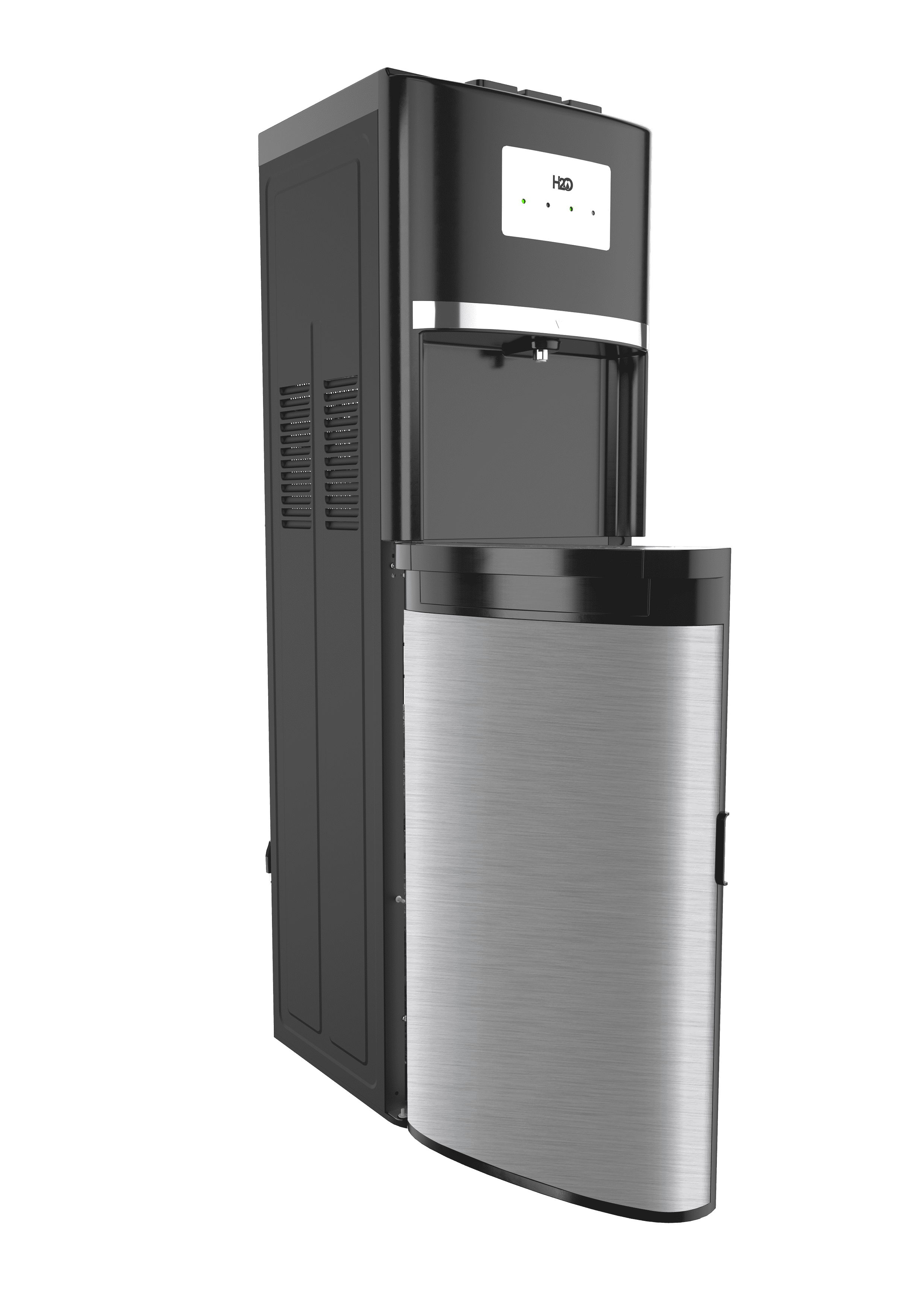H2O-72T Bottom Load Water Dispenser in Black, Providing 40-48° F Cold Water, h2o,  41.8 inch