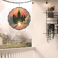thumbnail image 6 of Stylish Metal Hanging Wind Spinners & Chimes - Dynamic Cityscape Design with Radiating Lines Perfect for Vibrant Yard & Garden Decor, 6 of 6