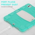thumbnail image 4 of Dteck Case for iPad Pro 11 inch M4 2024,Heavy Duty Silicone Case 3-Layer Protection Built-in Pencil Holder Shockproof Kickstand Cover for iPad Pro 11-in. (M4),Mint, 4 of 5