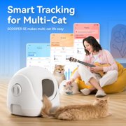 CATLINK 70L Automatic Litter Box for Multiple Cats, Low Entry,for kittens and senior cats, Odor Control(Litter Bags Set)