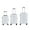 White, variant on Rae Dunn 3 Piece Expandable Rolling Luggage Set in White