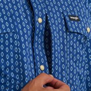 Wrangler Mens ATG Navy Peony Techincal Shirt