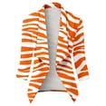 thumbnail image 4 of Ketyyh-chn99 Womens Office Blazers Plus Size Business Casual Long Blazer Orange,M, 4 of 5