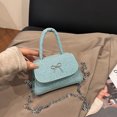 thumbnail image 1 of Bolso bandolera pequeño cuadrado con lazo estilo occidental, sencillo y de alto valor, estilo occidental, para mujer, 2025, 1 of 5