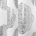 Mainstays Medallion Metallic Foil Window Curtain Panel