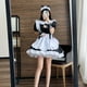 thumbnail image 3 of Traje de sirvienta para Halloween, vestido de sirvienta francesa, disfraz de cosplay, delantal clásico, exótico para mujer., 3 of 5