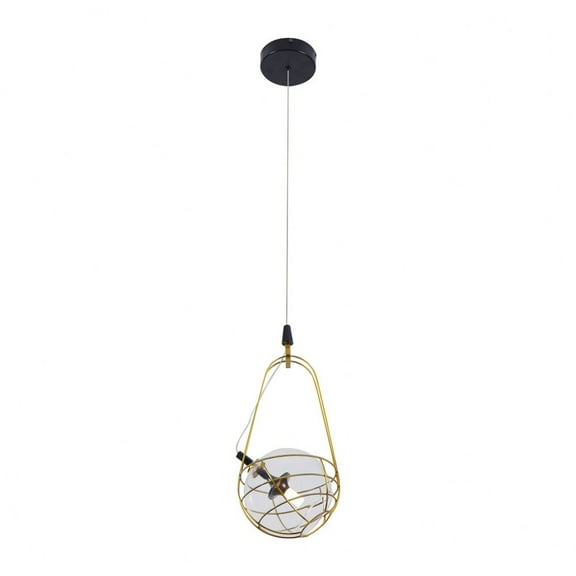 VONN Firenze 8" ETL Certified Integrated LED Aluminum Pendant - Antique Brass