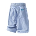 thumbnail image 5 of Gym Shorts Men Striped Drawstring Summer Loose Fitting Casual Sports Elastic Waist Straight Leg Workout Shorts Men With Pockets, 5 of 9